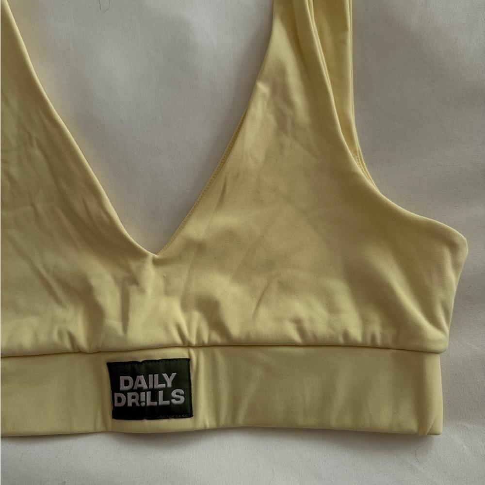 Daily Drills Women's Yellow sports bra